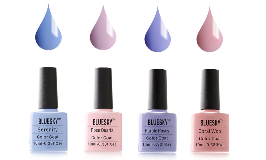 Image 1: Bluesky Gel Nail Polish Duo Set