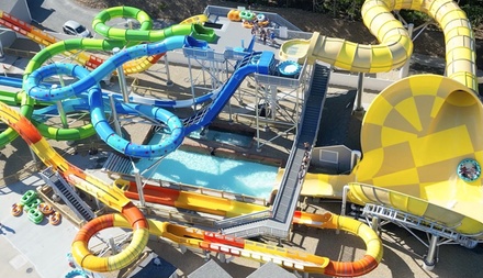 Water Park & Inflatable Park Combo with Flow Rider Pass & Mini-Golf for One Person - Wicked Waves Cape Cod