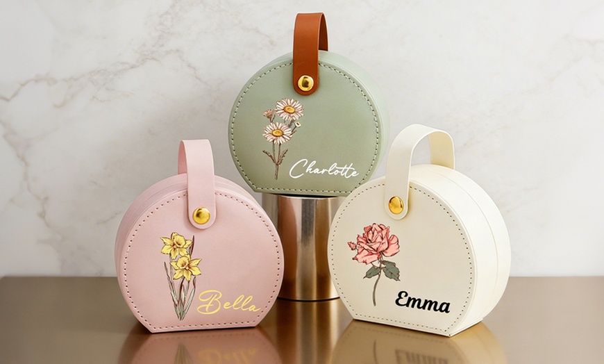 Image 8: Custom PU Leather Jewelry Box in Multiple Styles & Colors Up to 83% Off