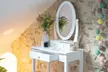 Coiffeuse beauté option LED avec miroir inclinable et tabouret inclus - Image 6