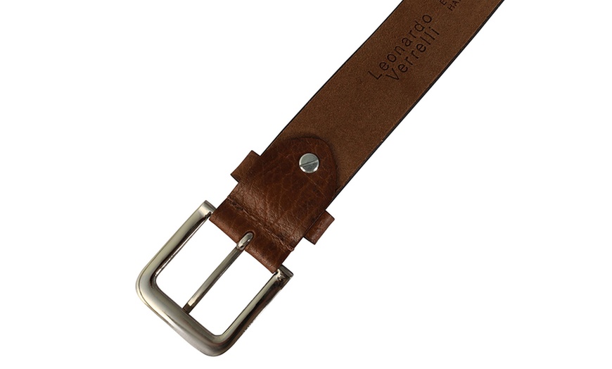 Image 24: Leonardo Verrelli leren riem