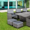 Image 11: 10-Seater Outsunny Rattan Garden Furniture Set with Cushions and Table