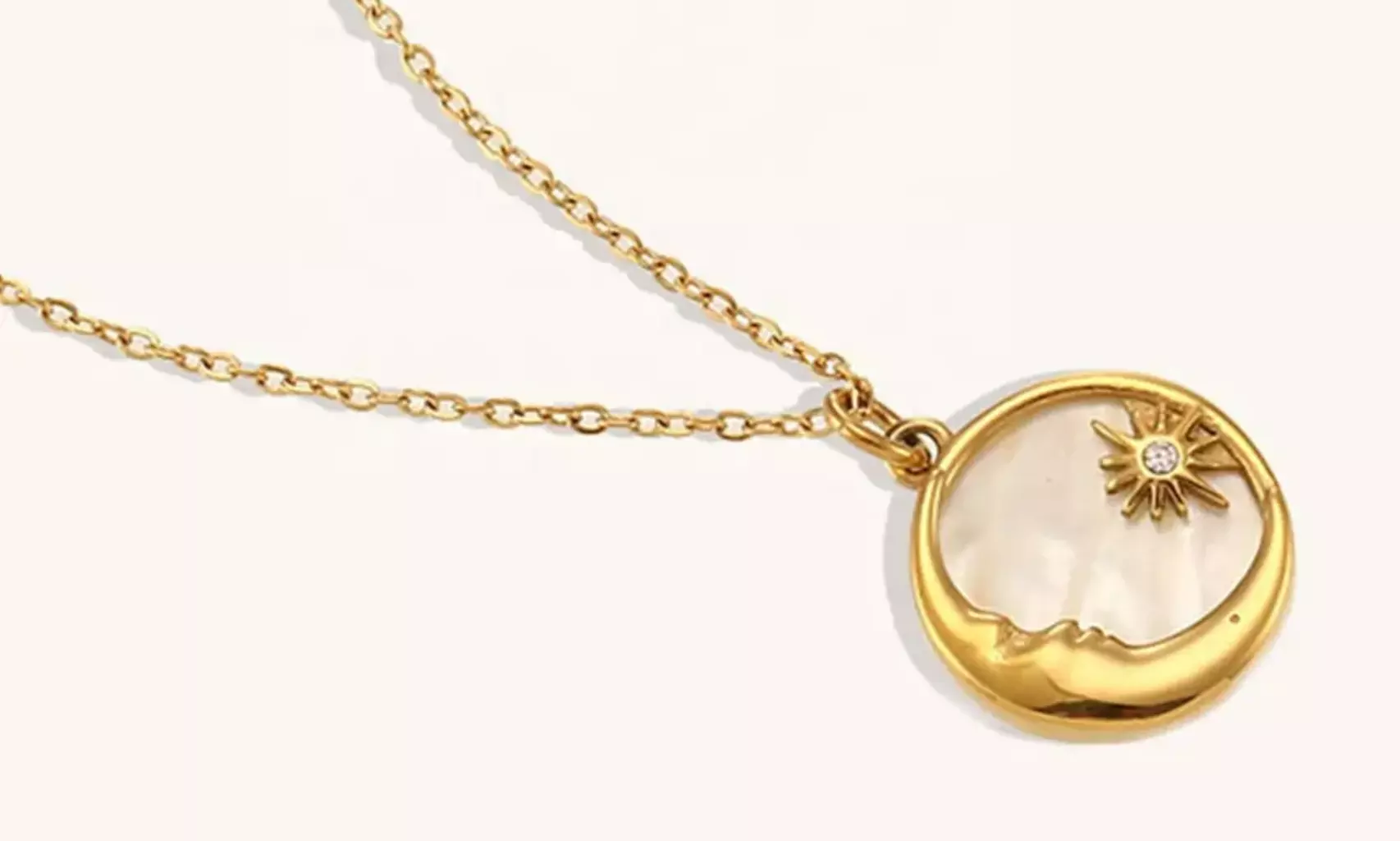 Collier plaqué or 18 carats