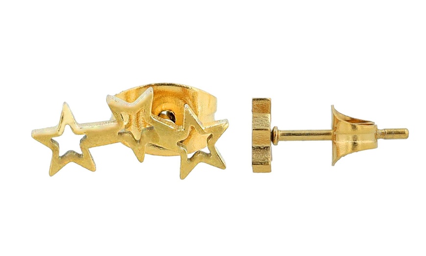 Image 23: Akzent Edelstahl-Ohrstecker für Damen