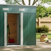 Image 1: Outdoor Garden Compact Metal Storage Shed
