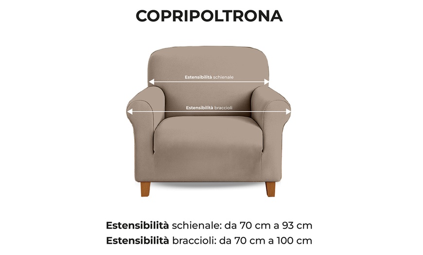 Image 43: Funda impermeable de terciopelo de poliéster para sillón o sofá