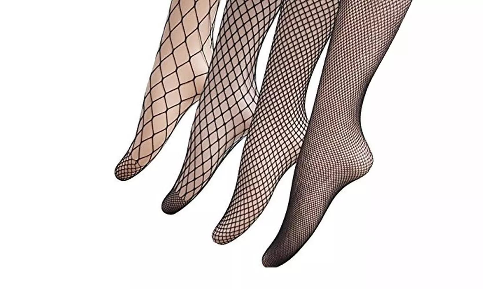 4 Packs Magik Women Fishnet Stocking Cross Seamless Nylon Mesh Tights Pantyhose
