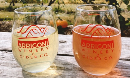 Hard Cider Flight Package for Two - Arrigoni Winery