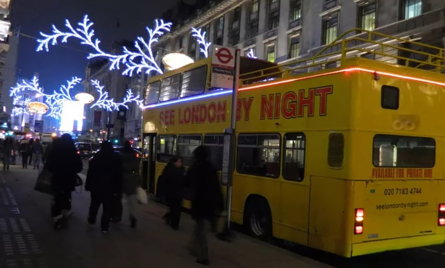 Image 2: Live Guided Christmas Lights Bus Tour for Child or Adult 