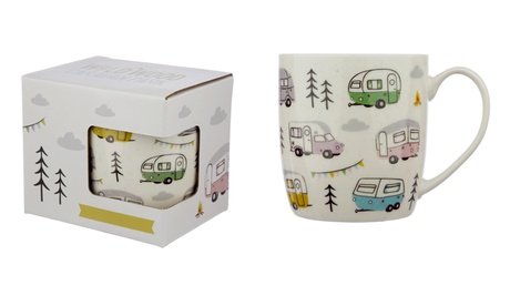 Groupon Unisex Rust Puckator Wildwood Caravan Ceramic Mug: One
