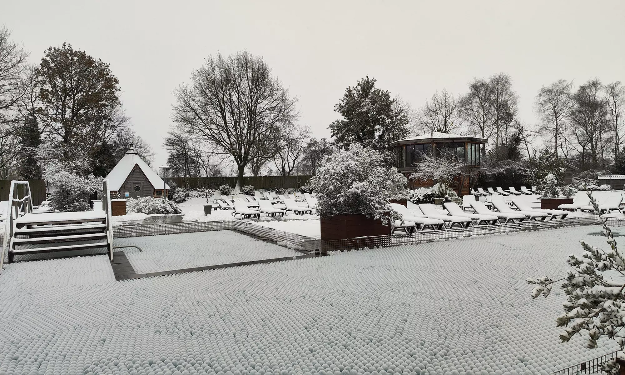 Geniet van diverse sauna's in een groene oase