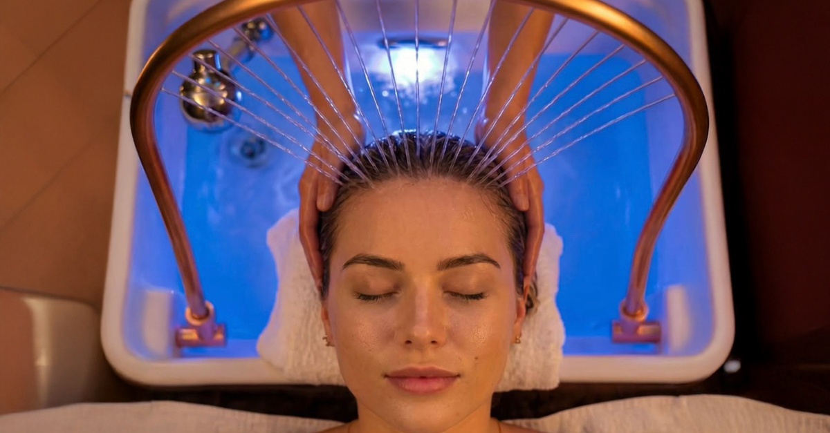 Ritual de head spa japonés para el cuidado del cuero cabelludo en Alicante