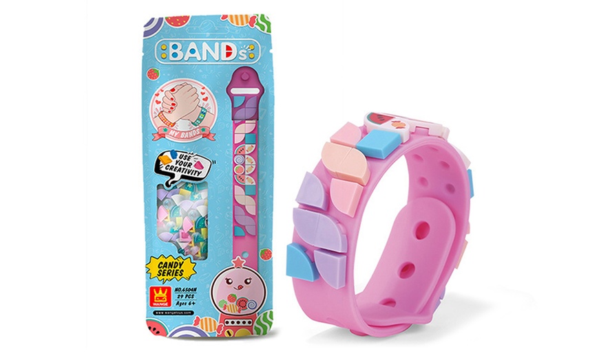 Image 6: DIY Dots Cartoon Building Blocks Bracelets