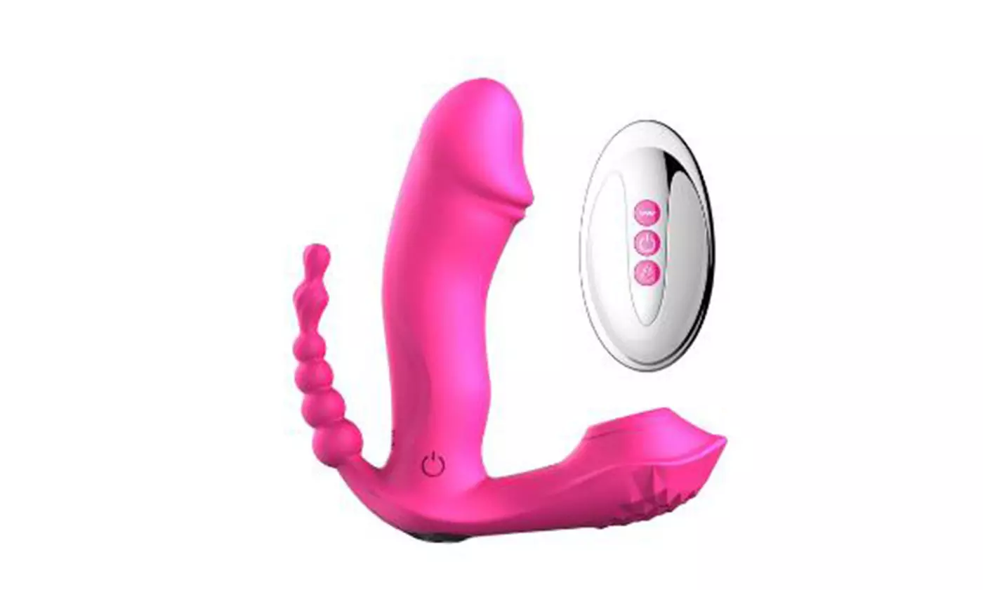 14 Speed Wreless Remote G spot clitoral Simulator Sucking Vibrator Warm - Primary Image