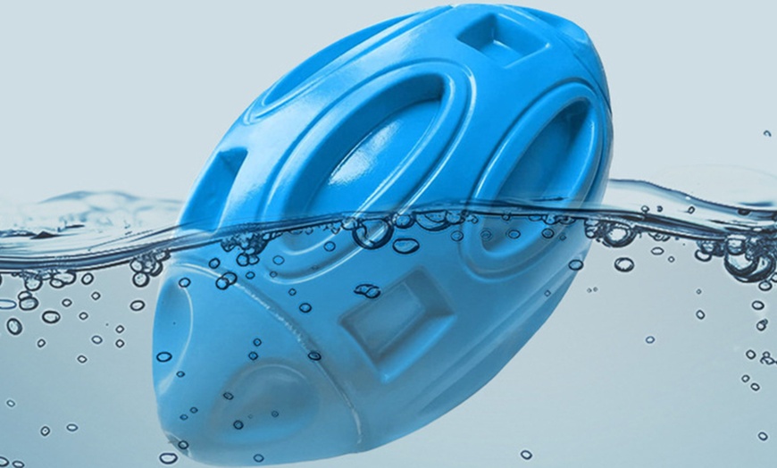 Image 6: Puppy Chew Ball Toy: 1 Pc - Blue or Orange