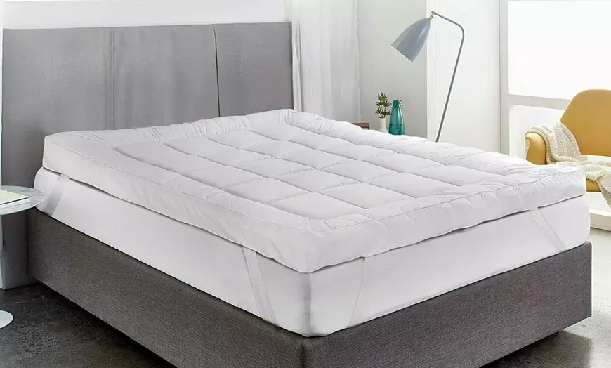 Image 3: 10cm Extra Deep Mattress Topper – Hotel Comfort, Hypoallergenic & Dust Mite Resistant