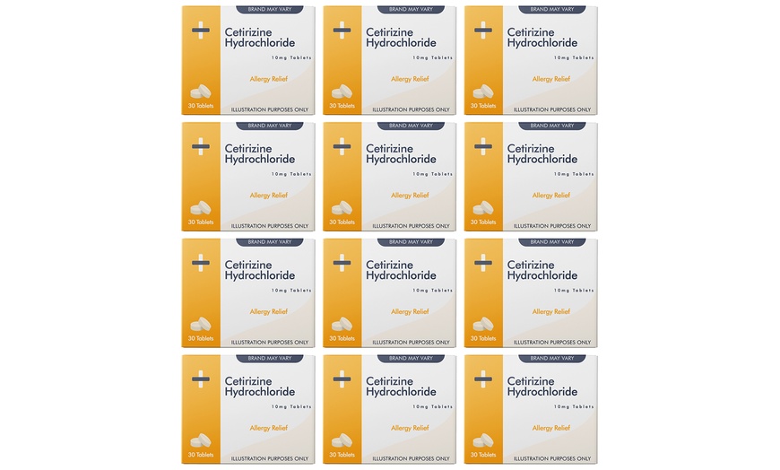 Image 2: Hayfever Relief Tablets 12 Packs of Cetirizine Hydrochloride (12months Supply)