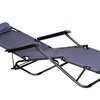 Image 14: Outsunny 2 in 1 Folding Sun Lounger Reclining Garden Chair