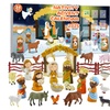Image 1: Nativity Advent Calendar with 24 Detailed Figurines