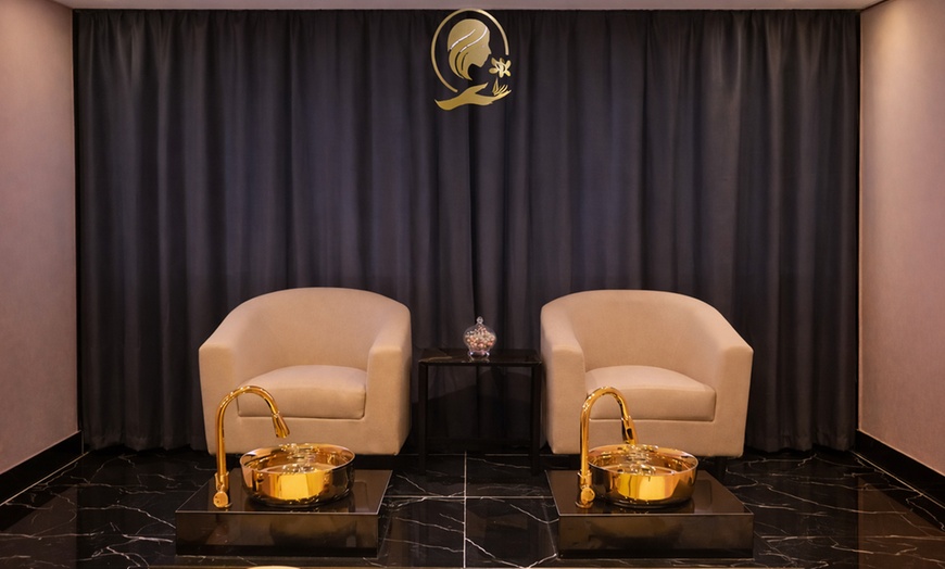 Image 2: Classic/Gelish Manicure & Pedicure with Optional Paraffin/Hair Blowdry