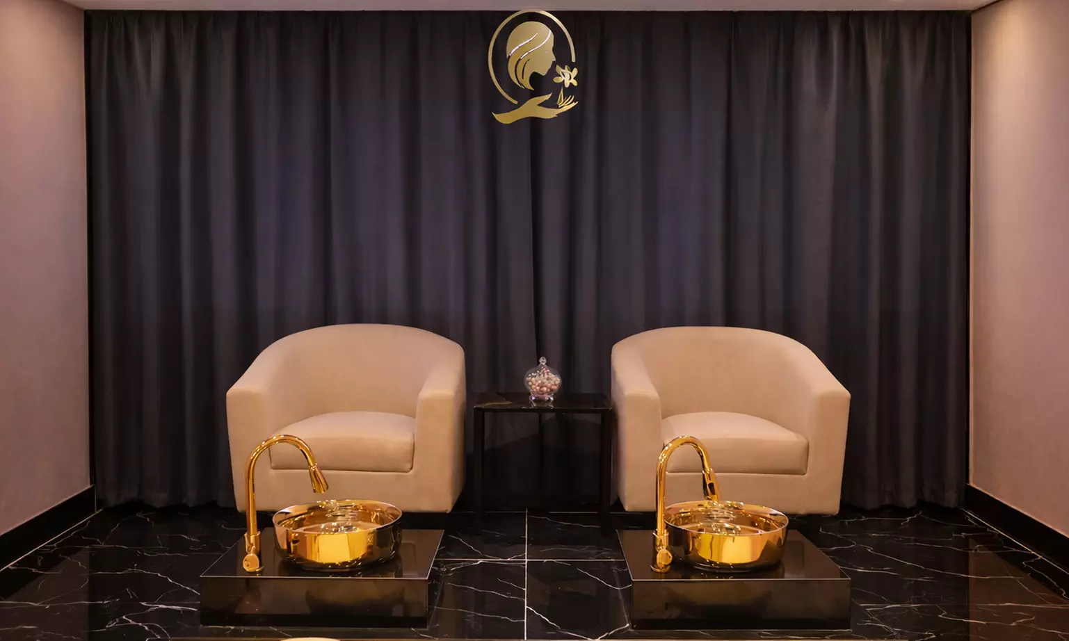 Classic/Gelish Manicure & Pedicure with Optional Paraffin/Hair Blowdry