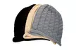 1x oder 2x Gestrickte Wintermütze in Schwarz, Beige oder Grau - Second Medium