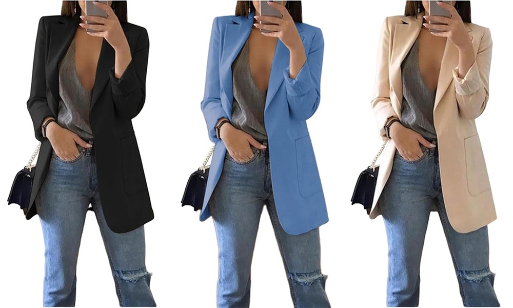 Damen Casual Boyfriend Blazer