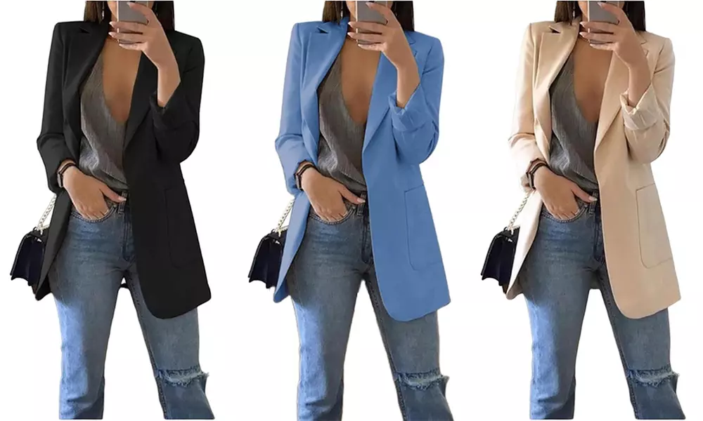 Damen Casual Boyfriend Blazer