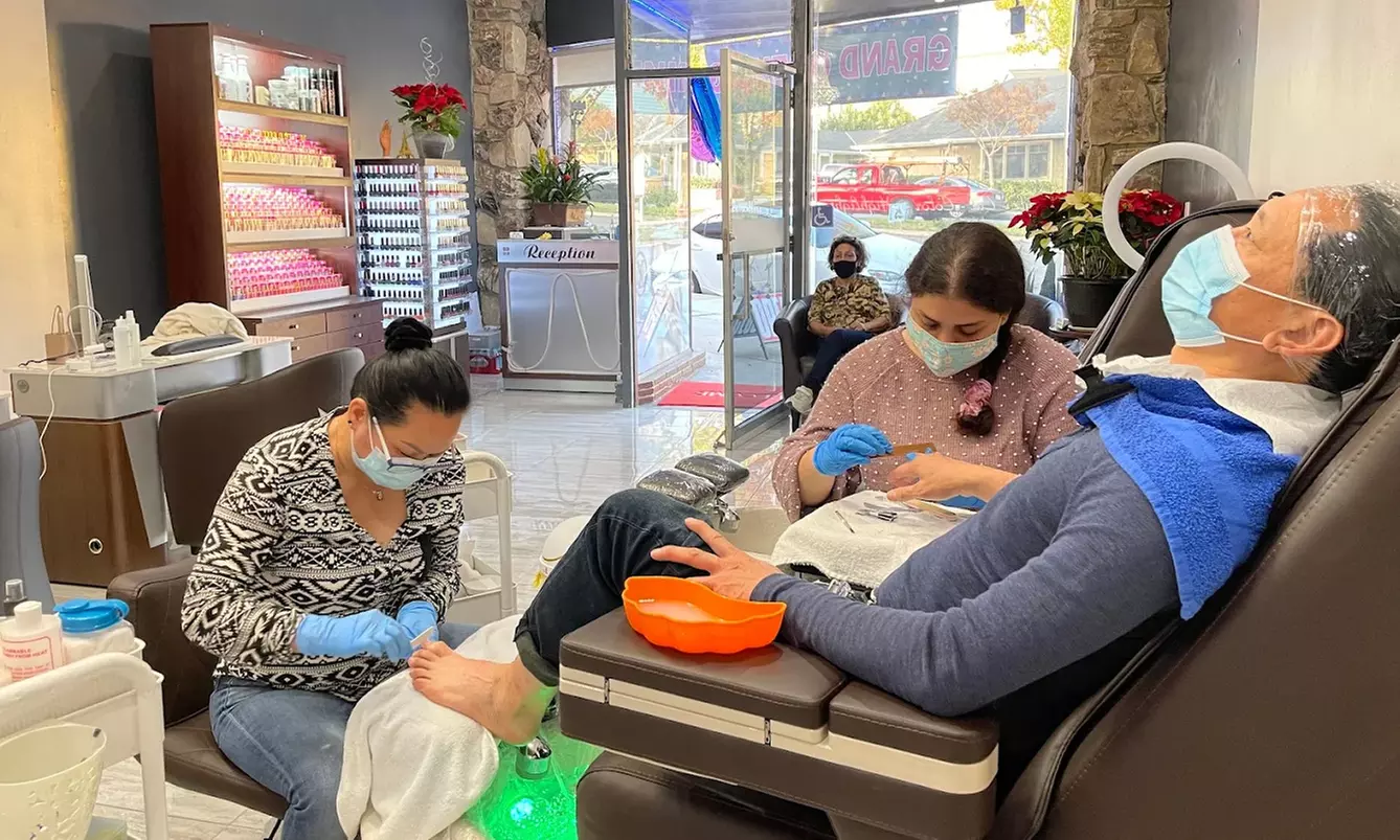 Get Gorgeous Nails with Deluxe/Gel-X Mani, and Luxury Pedicure Options