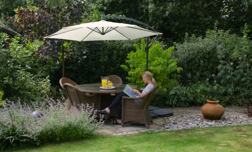 Image 4: Cantilever Parasols - Standard or Solar LED + Optional Base