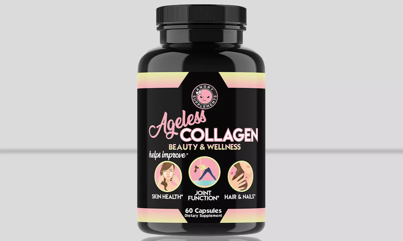 Angry Supplements Ageless Collagen for Healthy Skin, Joints, Hair & Nails