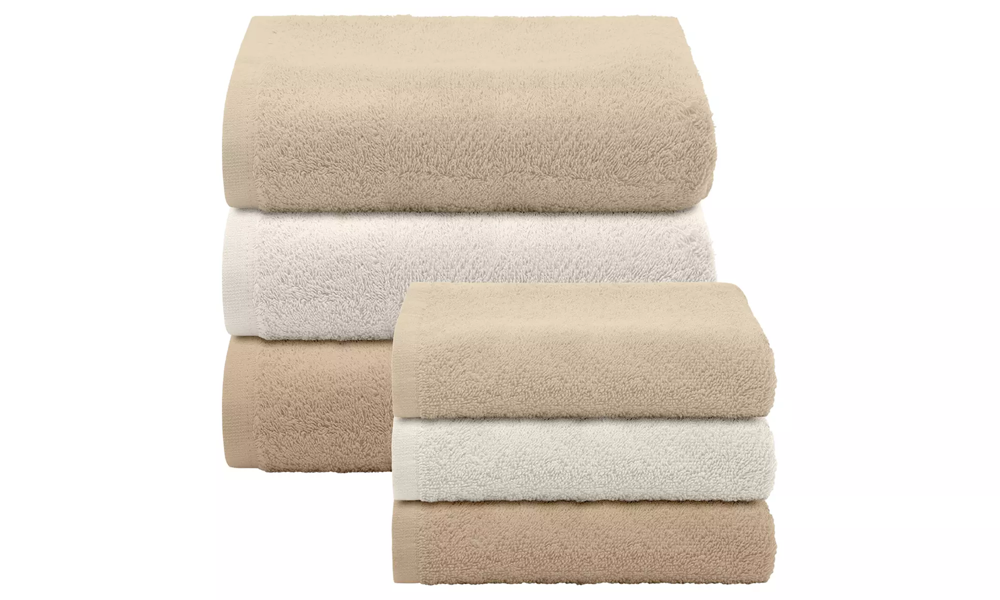 Set 6 asciugamani in cotone