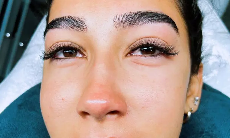 One Full Set of Eyelash Extensions w/ or w/o One Refill