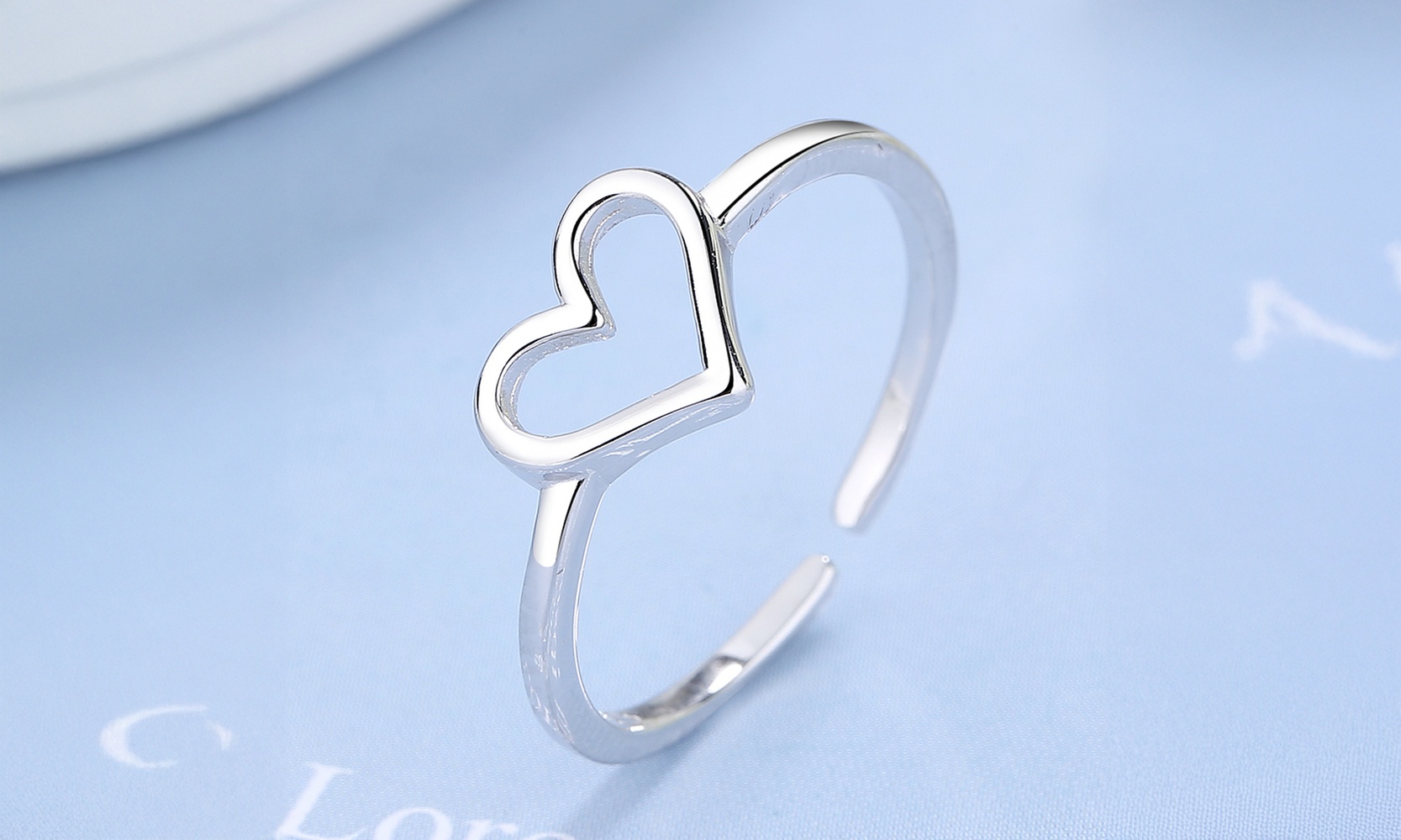 Sterling Silver Minimalist Heart Ring