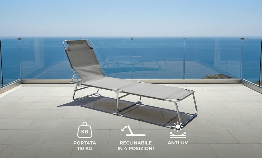 Image 12: Ensemble de 2 chaises longues réglables