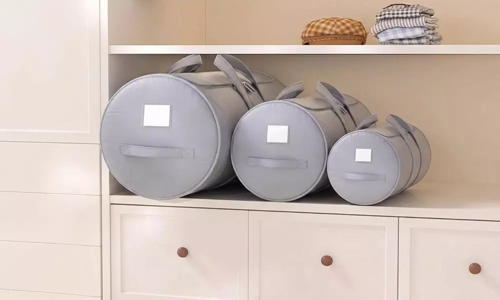 Round Large-Capacity Quilt Storage Bag