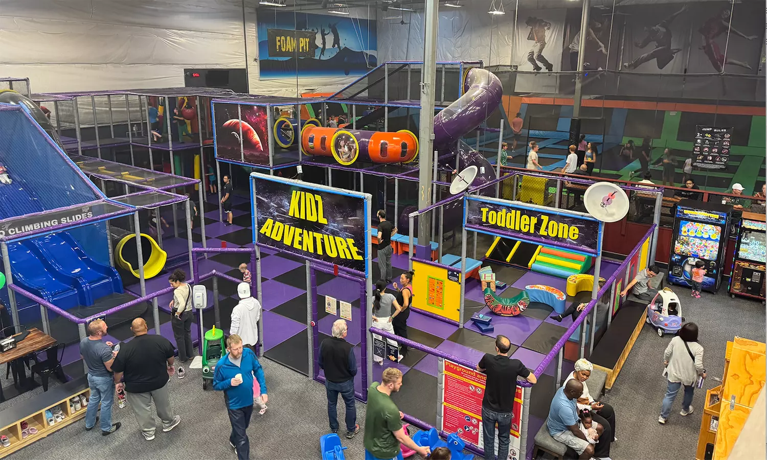 Jump and Play at Elevated Sportz Trampoline Center