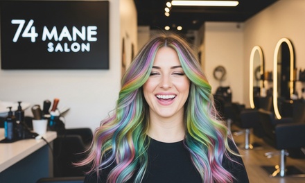 Curly Cut and Style + Shampoo + Conditioner + Blow dry - 74 Mane Salon