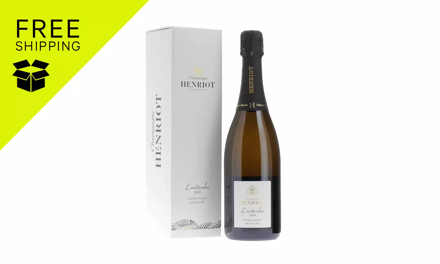 FREE SHIPPING: Henriot LInattendue Grand Cru Brut with Gift Box 2016 - 1 Bottle (Up to 25% Off) - Primary Image