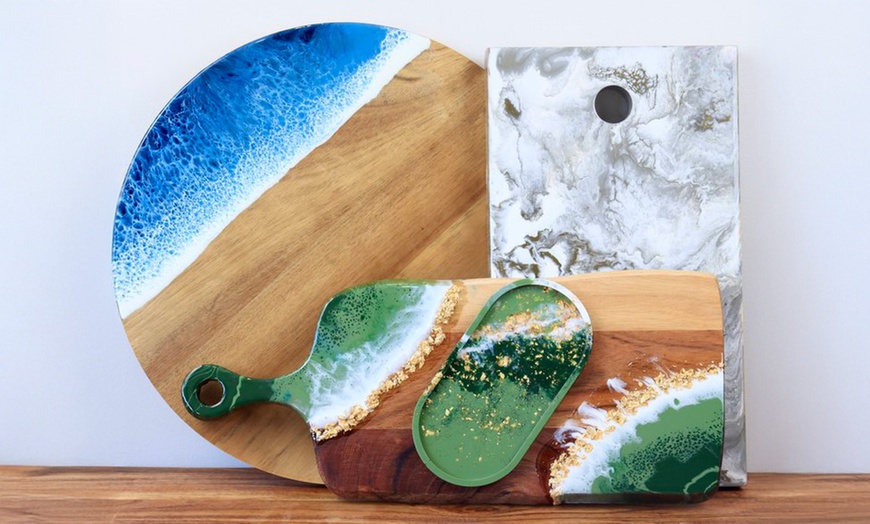 Image 9: Resin Cheeseboard Workshop for 2, 4, 8, 10 or 14 people (1.5 Hours)