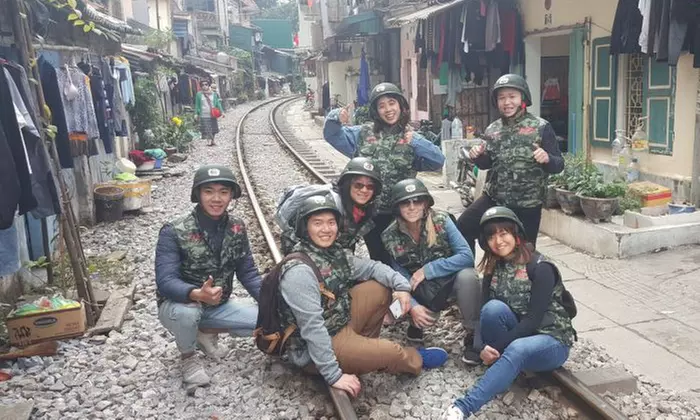 Vietnam: Hanoi Food, Culture, Sight Tour on Vintage Minsk Motorbike