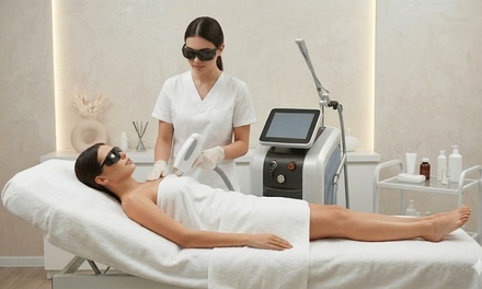 6 Laser Hair Removal Sessions on One Small Area PLUS ONE area small FREE - Miracle Blue Aesthetics