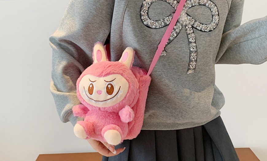 Image 3: Labubu Inspired Backpack or Crossbody Bag