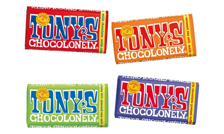 Image 3: Seven-Piece Tony's Chocolonely Chocolate Bar Hamper 180g 