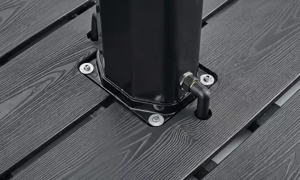 Home Deluxe Solardusche mit Bodenplatte PAROS