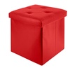 Image 5: Soft Upholstered Pouf with Hidden Storage