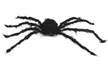 2.5Ft Giant Scary Fake Black Hairy Spiders with Purple Lights for Halloween - Second Medium