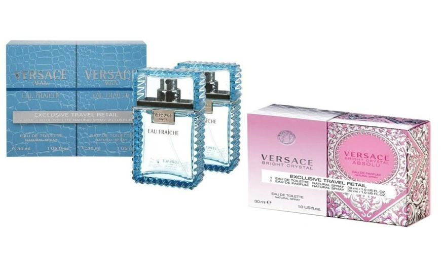 Image 1: Pack di 2 flaconi di fragranze Versace per uomo o donna