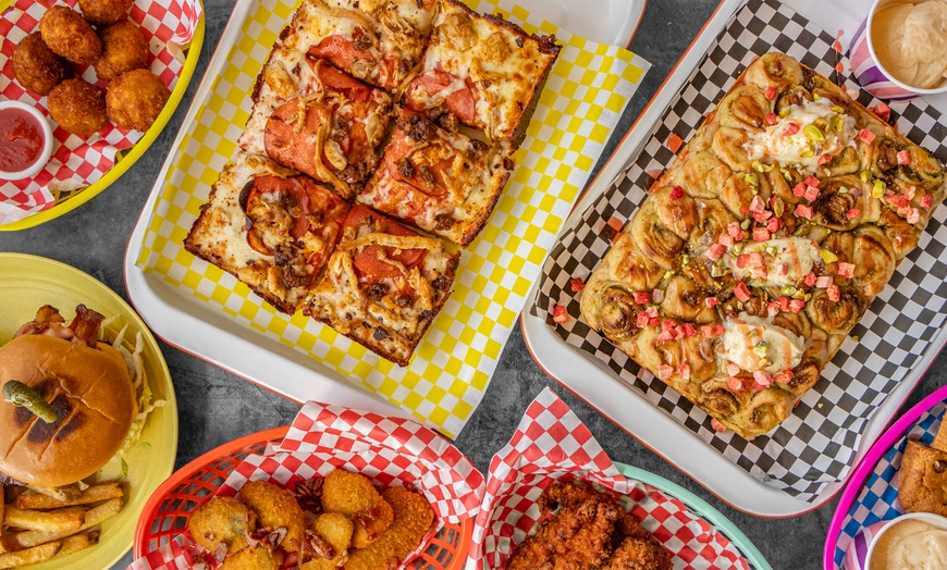 Image 2: Any Detroit-Style Pizza & 2 Sides for 1 or 2 Pizzas & 4 Sides for 2