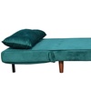 Image 2: Plush Velvet Rhodes Sofa Beds